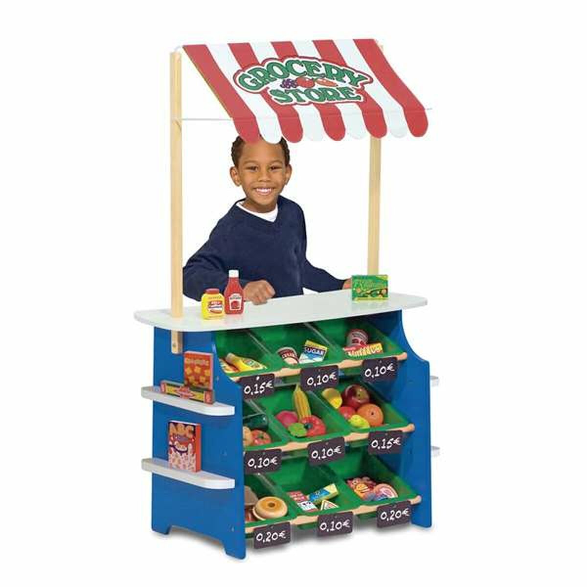 Supermarket de jucării Melissa & Doug Grocery & Lemonade 127 x 81 x 41 cm - Jucarii si jocuri, Imitații de jocuri