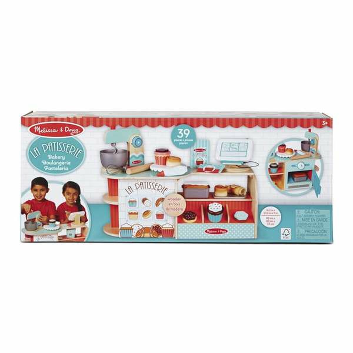 Patiserie jucărie Melissa & Doug 39 Piese 59 x 24 x 24 cm - Jucarii si jocuri, Imitații de jocuri