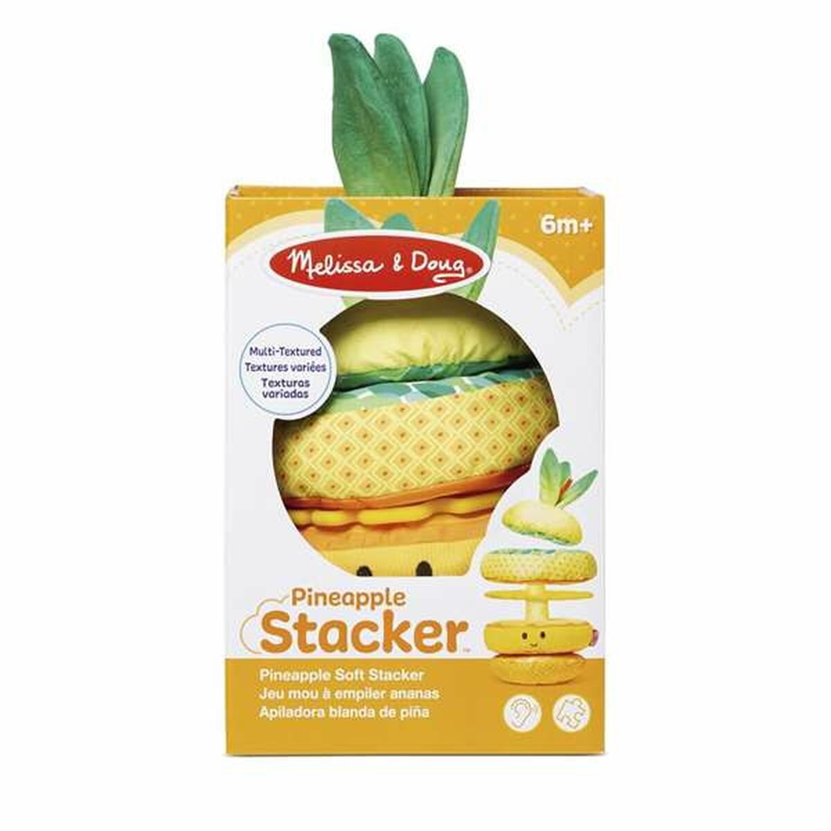 Blocuri Stivuibile Melissa & Doug Ananas Jucărie 5 Piese - Bebelus, Jucăriile copilăriei timpurii