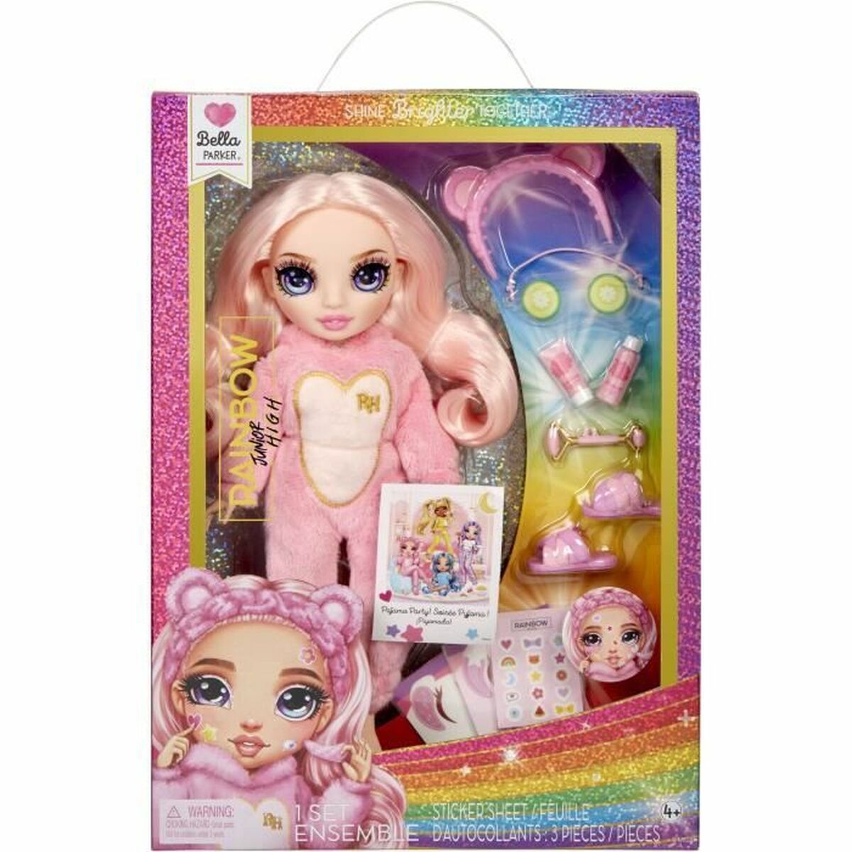 Păpușă bebeluș Rainbow High Pajama Party Bella (Pink) - Jucarii si jocuri, Păpuși și accesorii