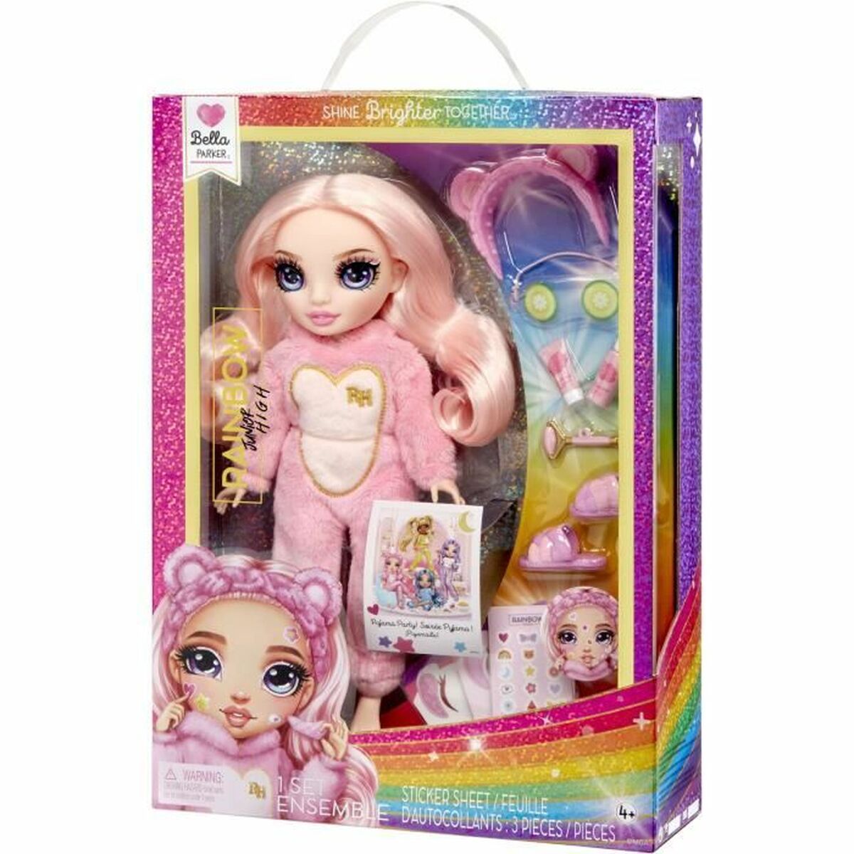 Păpușă bebeluș Rainbow High Pajama Party Bella (Pink) - Jucarii si jocuri, Păpuși și accesorii