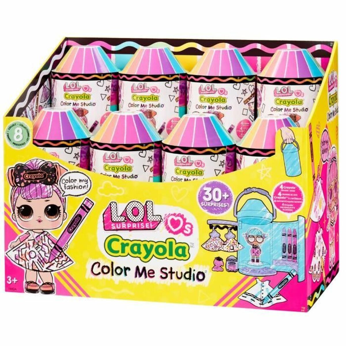 Păpușă LOL Surprise! Loves CRAYOLA Color Me Studio - Jucarii si jocuri, Păpuși și accesorii