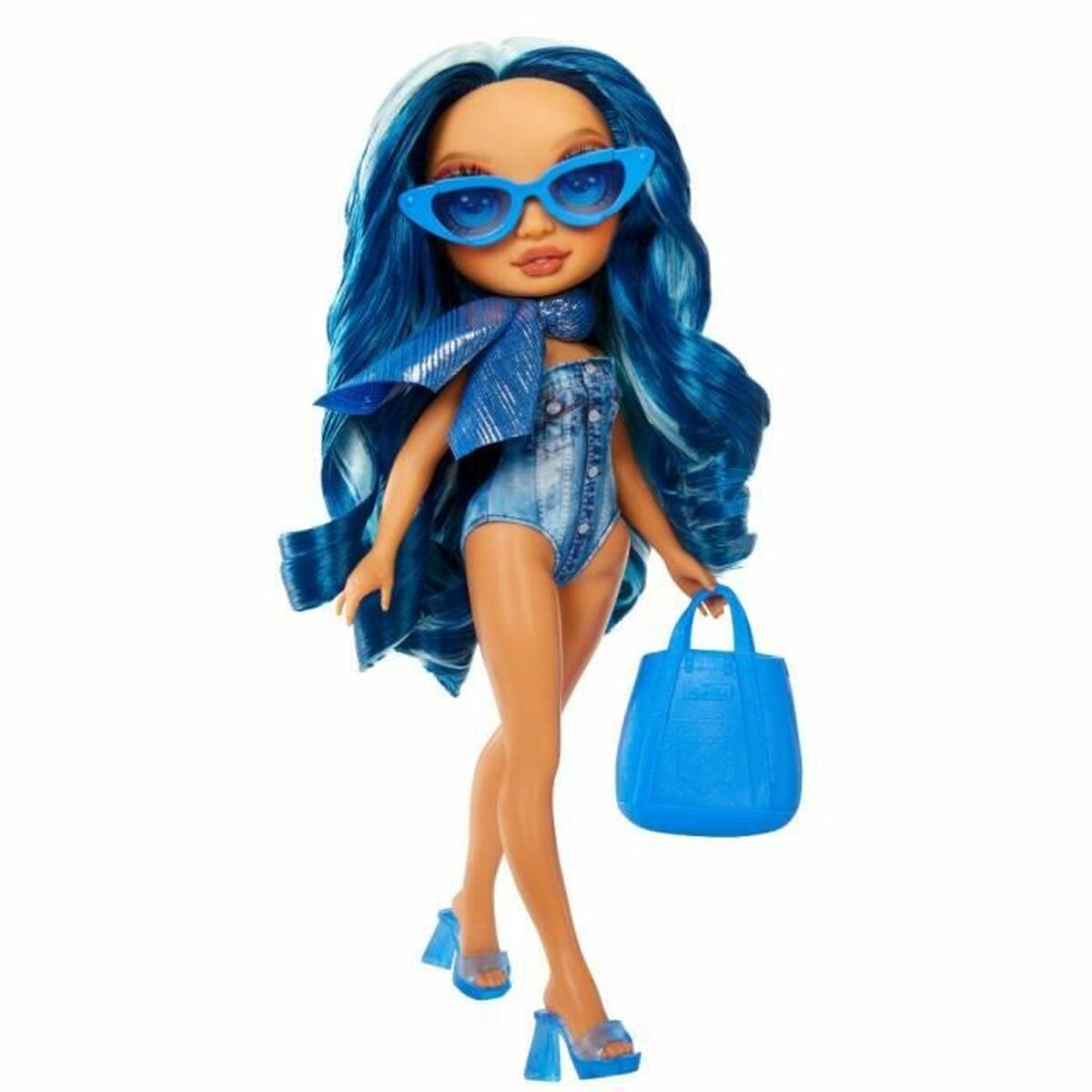 Păpușă bebeluș Rainbow High Swim & Style Doll - Skyler (Blue) - Jucarii si jocuri, Păpuși și accesorii