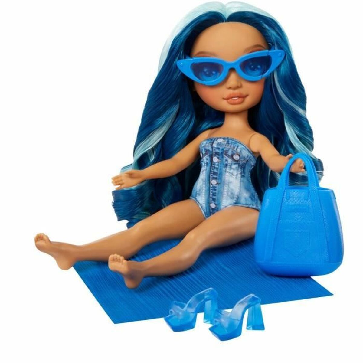 Păpușă bebeluș Rainbow High Swim & Style Doll - Skyler (Blue) - Jucarii si jocuri, Păpuși și accesorii