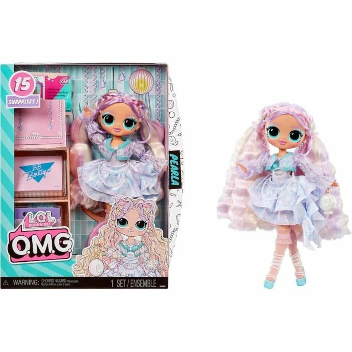 Păpușă bebeluș cu accesorii LOL Surprise! Pearl - Jucarii si jocuri, Păpuși și accesorii