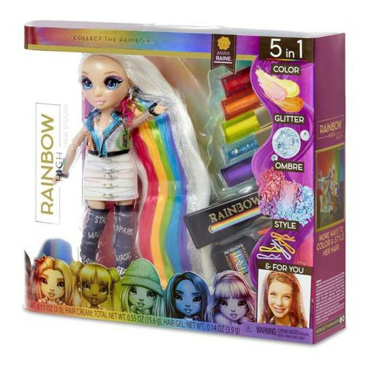 Playset Rainbow Hair Studio Rainbow High 569329E7C 5 în 1 (30 cm) - Jucarii si jocuri, Păpuși și figurine