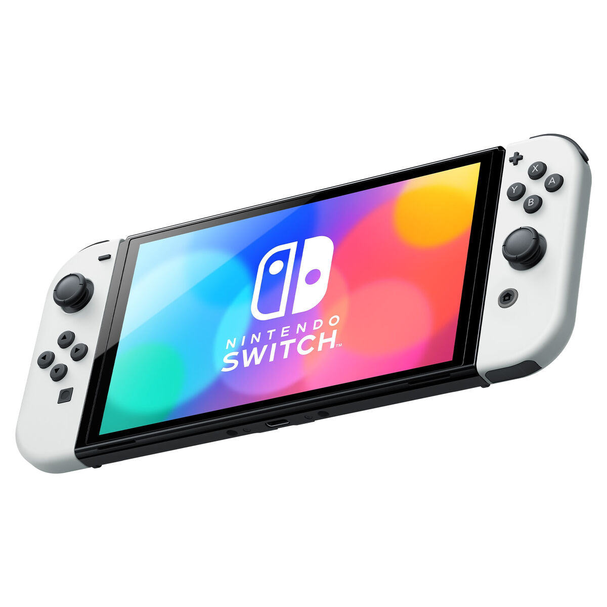 Nintendo Switch Nintendo OLED Alb Negru - Electronică, Joc video
