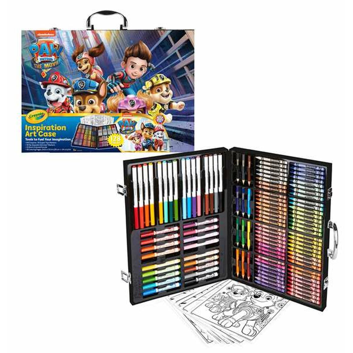 Set pentru desen Crayola Paw Patrol 128 Piese - Jucarii si jocuri, Activități creative