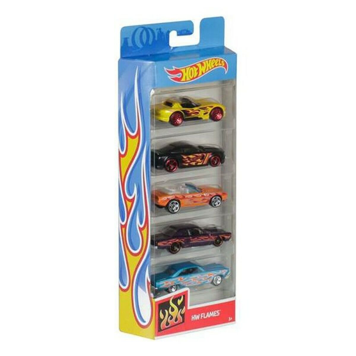 Set de 5 Mașini Hot Wheels 1806 Multicolor Portocaliu - Jucarii si jocuri, Vehicule