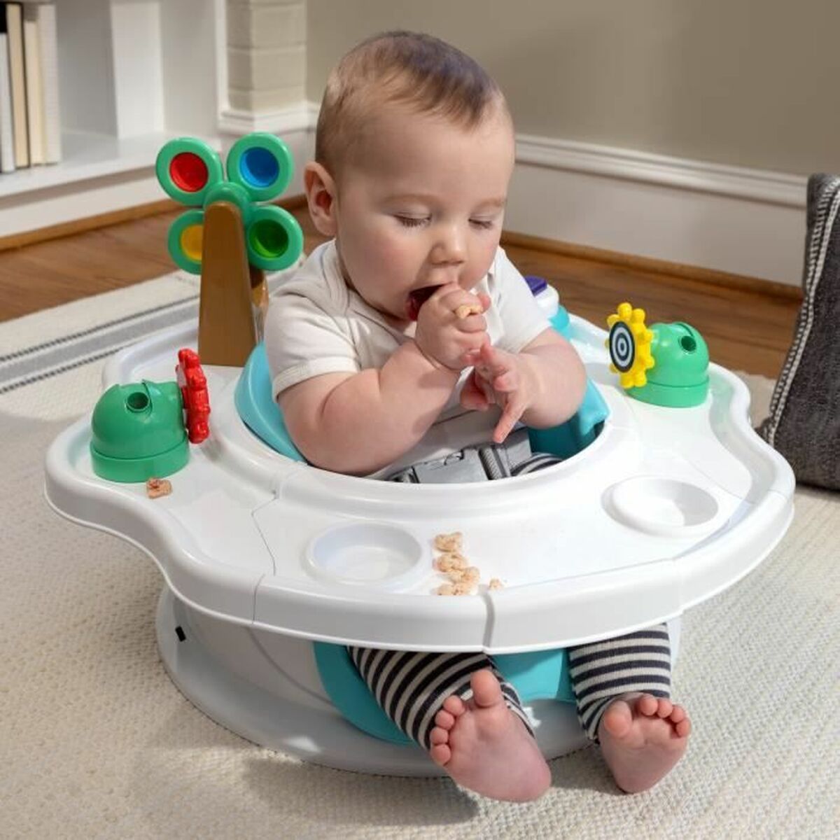 Crescător Baby Einstein SuperSeat 3 in 1 Activity Seat Albastru - Bebelus, Alăptarea și hrănirea