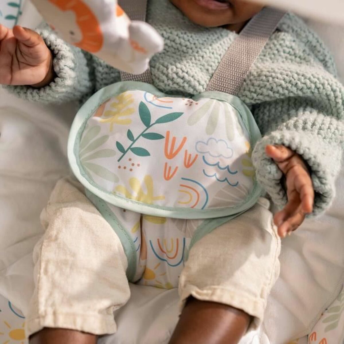 Hamac pentru Bebeluș Ingenuity Verde Gri - Bebelus, Dormitor