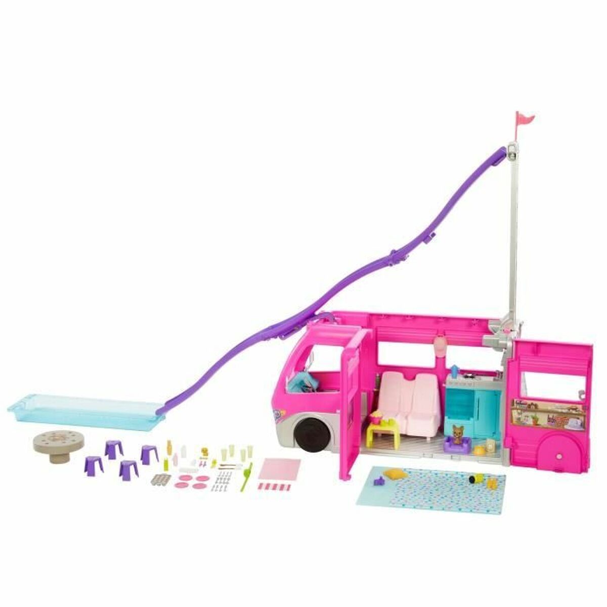 Accesorii pentru papusi Barbie Mega Motorhome - Jucarii si jocuri, Păpuși și accesorii