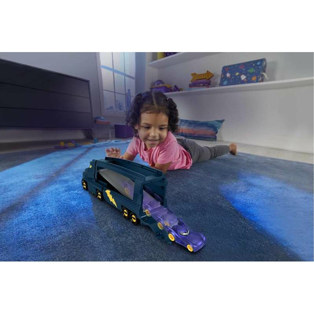 Camion Autotransporter Fisher Price Batwheels Big Big Bam - Jucarii si jocuri, Vehicule