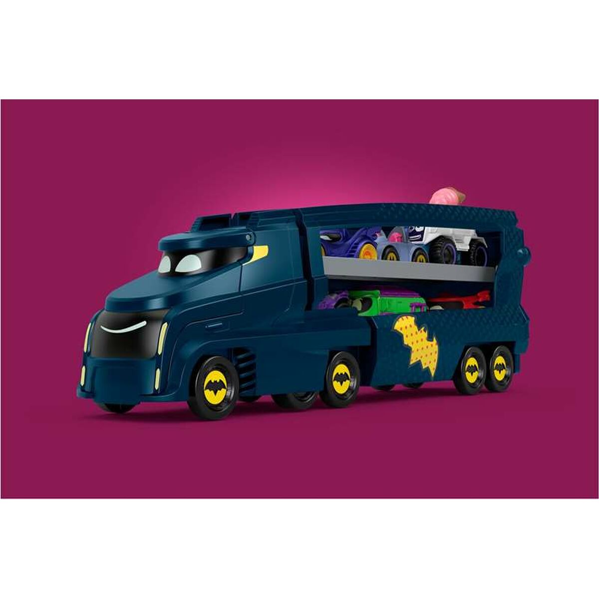 Camion Autotransporter Fisher Price Batwheels Big Big Bam - Jucarii si jocuri, Vehicule