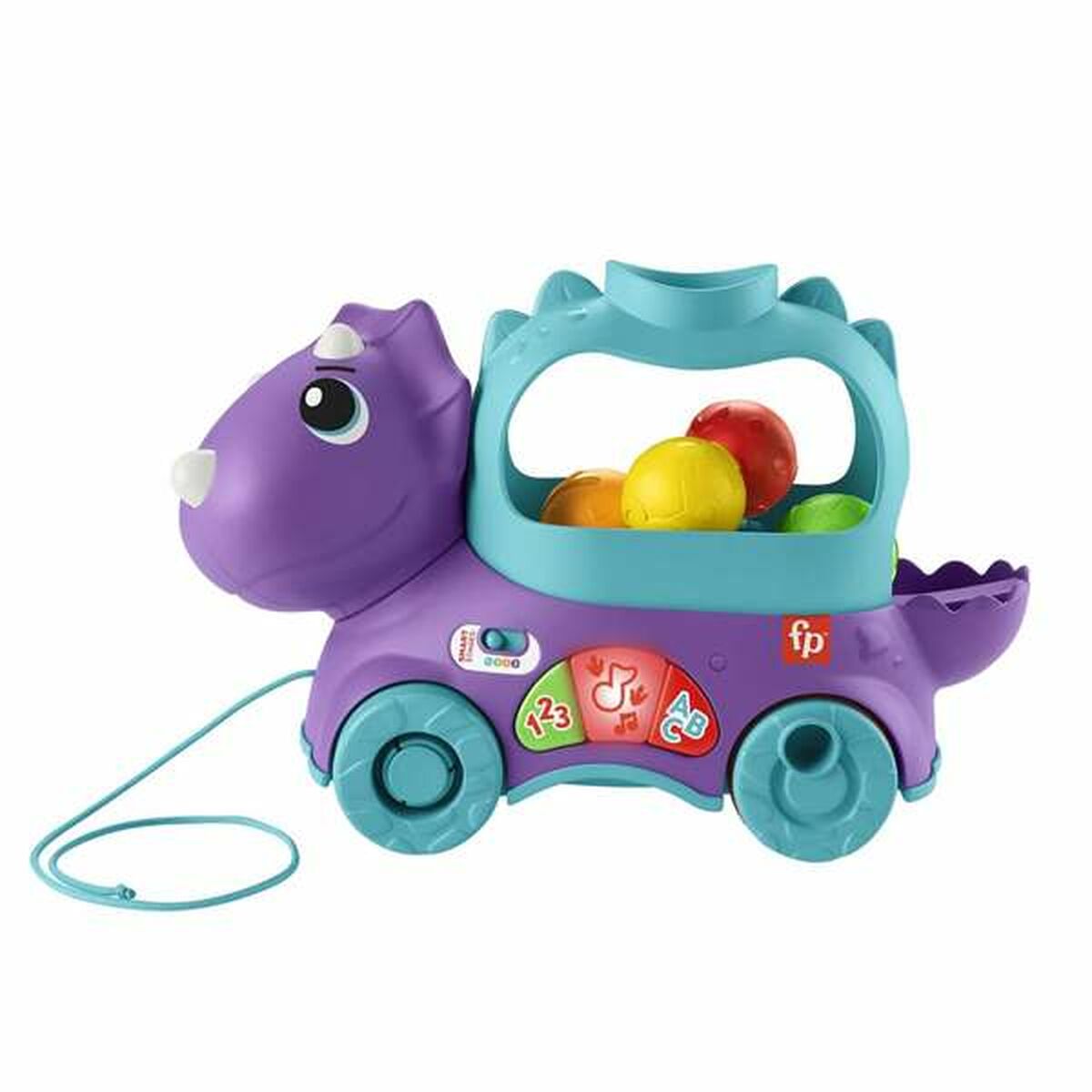 Dinozaur cu baston de tragere Fisher Price Mingi - Bebelus, Jucăriile copilăriei timpurii