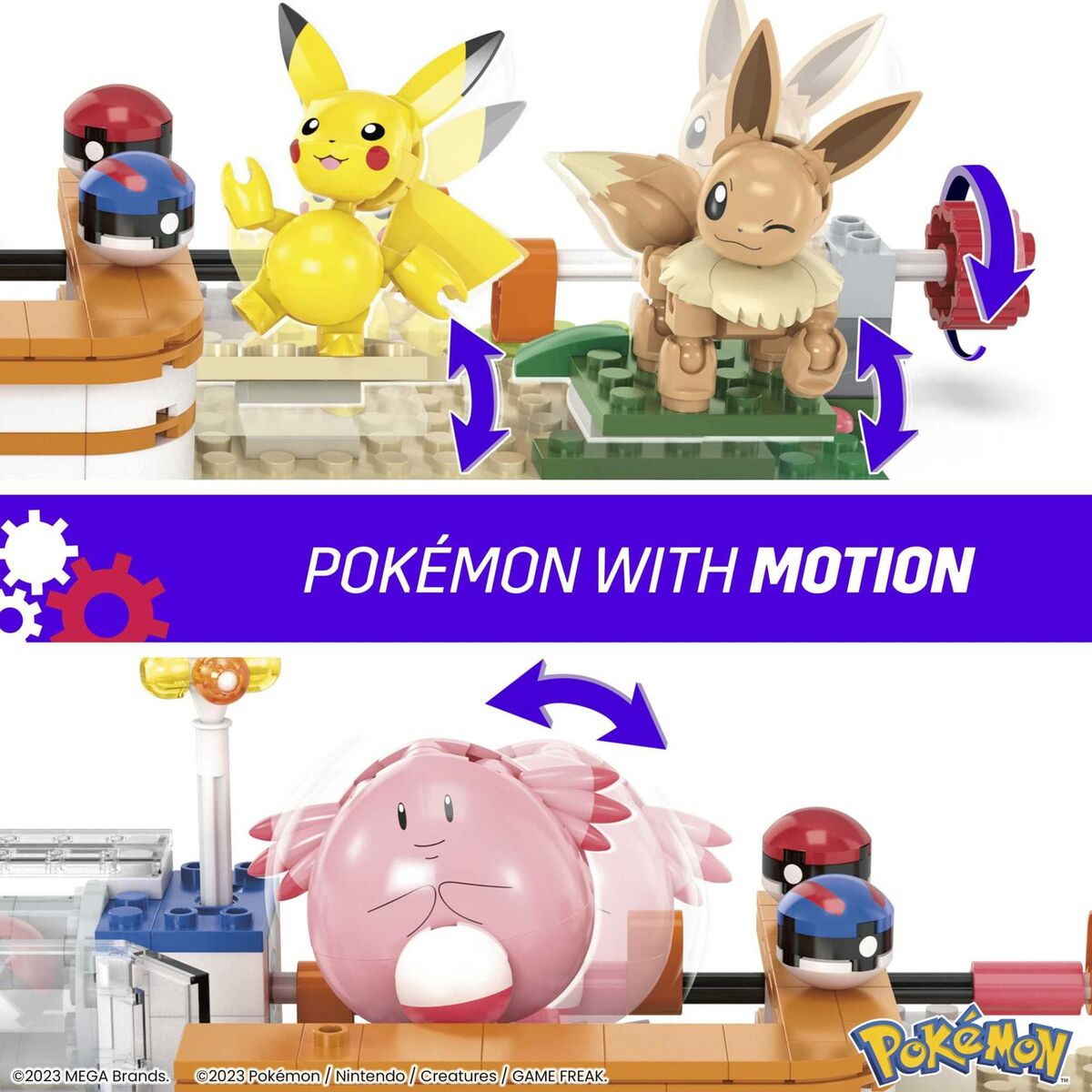 Kit de construcție Pokémon Mega Construx - Forest Pokémon Center 648 Piese - Jucarii si jocuri