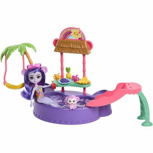 Set de păpuși Enchantimals PISCINE DES SINGES - Jucarii si jocuri, Păpuși și figurine