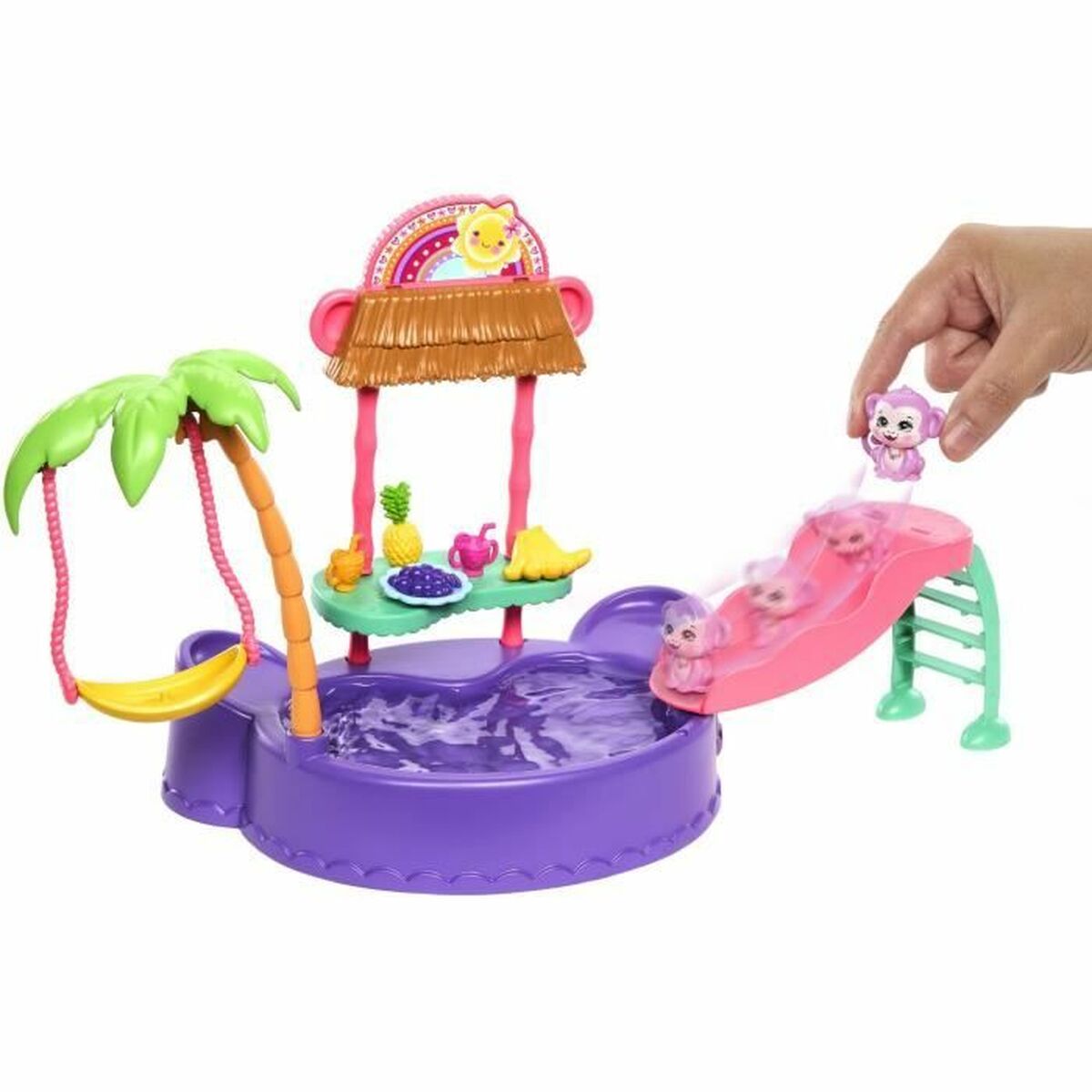 Set de păpuși Enchantimals PISCINE DES SINGES - Jucarii si jocuri, Păpuși și figurine