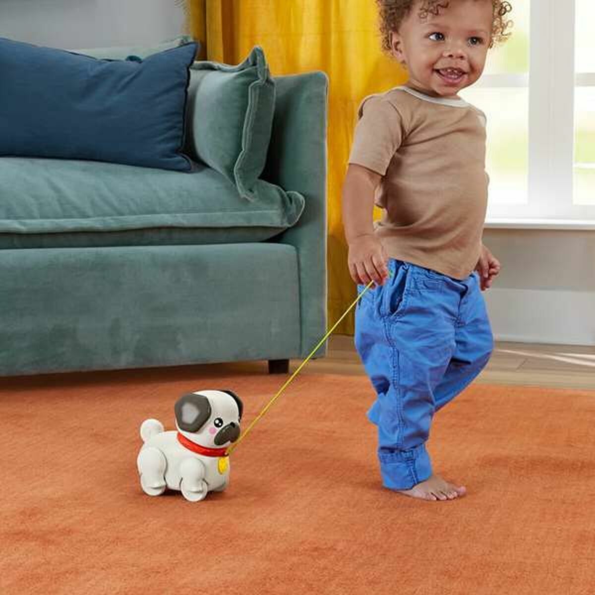Câine Interactiv Fisher-Price My Pug to Walk HTW94 Câine - Jucarii si jocuri, Păpuși și figurine