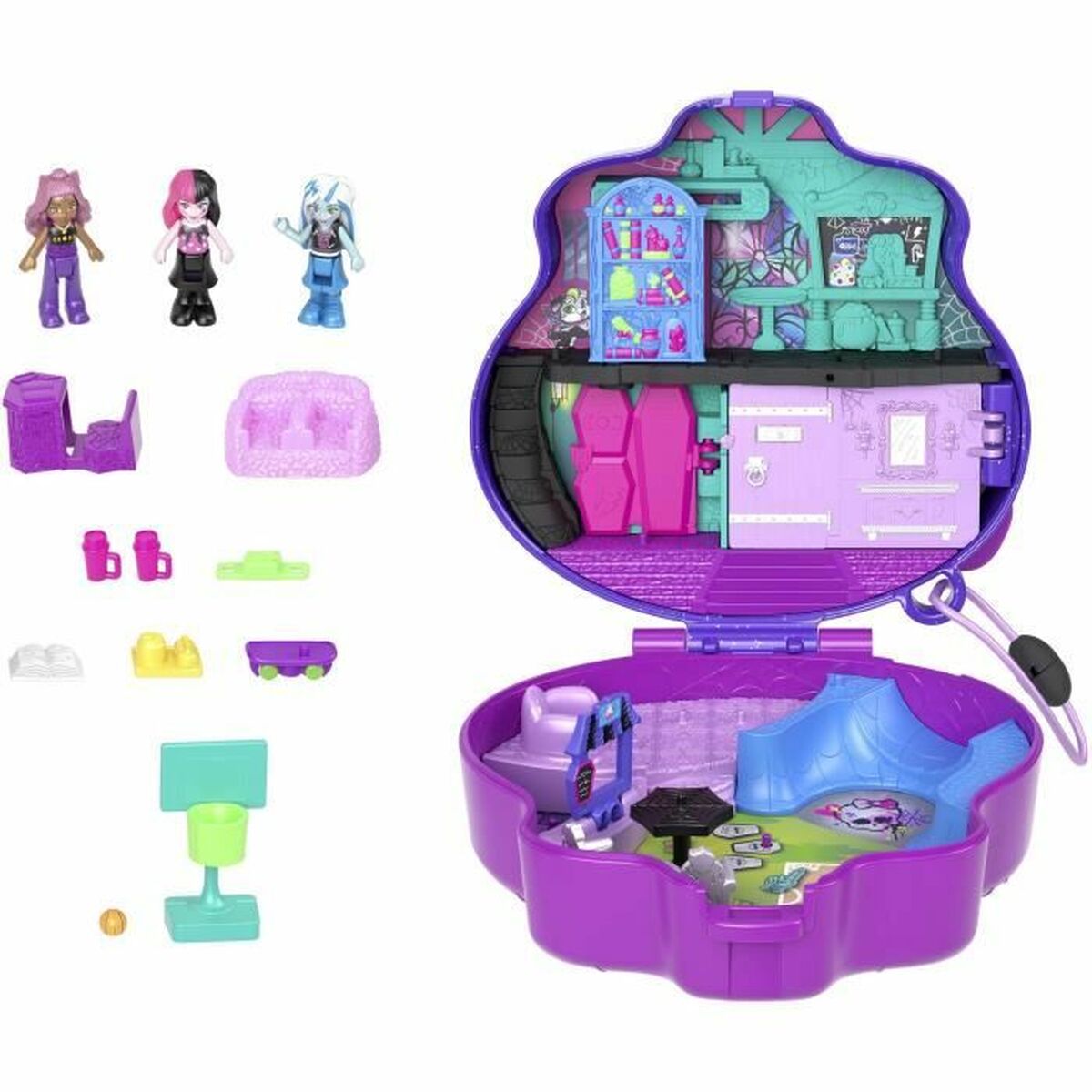 Păpușă Polly Pocket COFFRET MONSTER HIGH - Jucarii si jocuri, Păpuși și accesorii