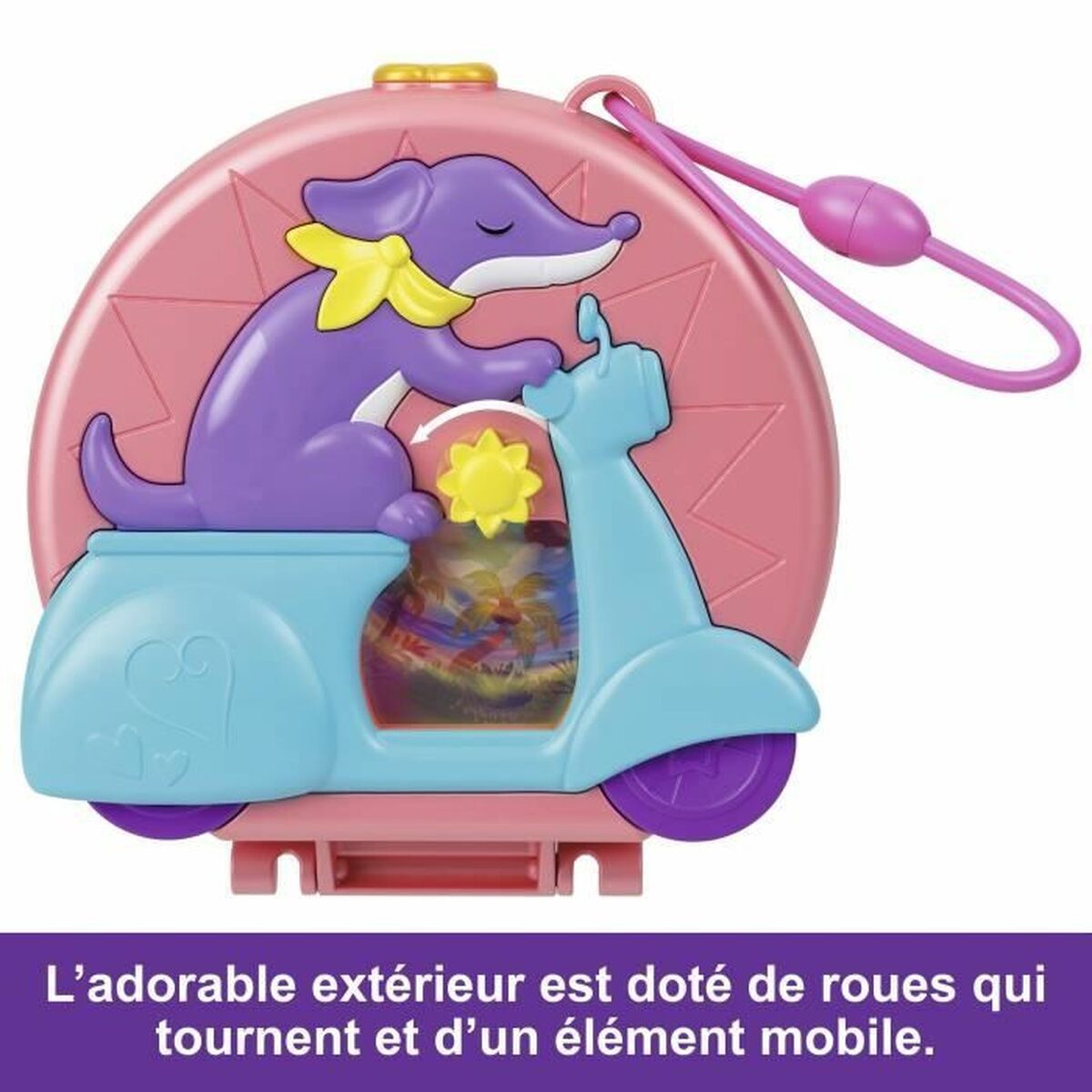 Păpușă bebeluș cu accesorii Polly Pocket Moped Adventure - Jucarii si jocuri, Păpuși și accesorii