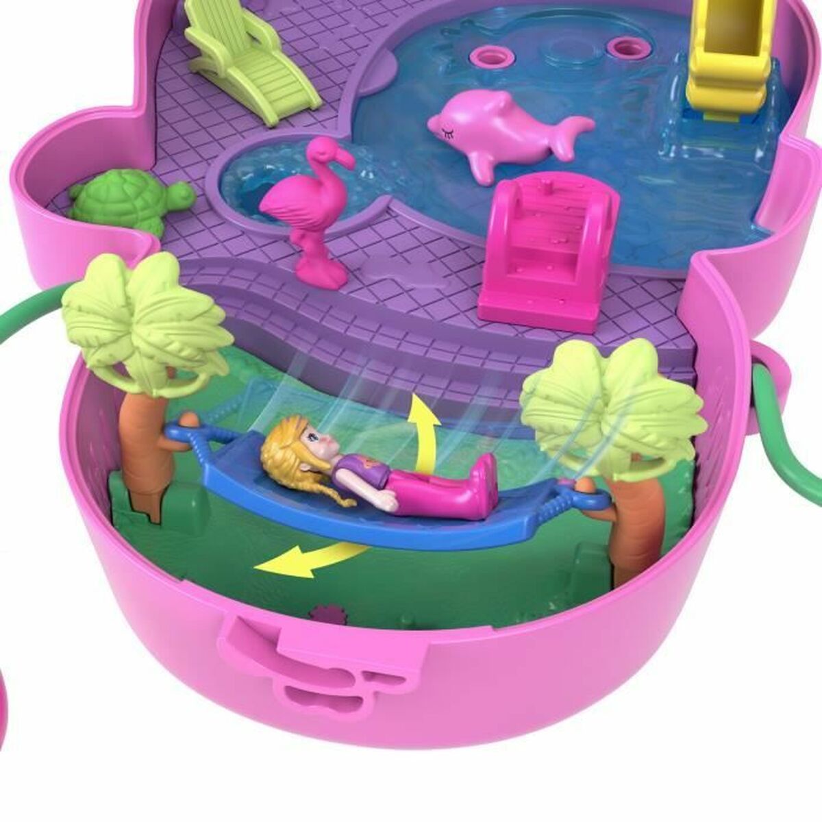 Păpușă bebeluș cu accesorii Polly Pocket Mommy Monkey and Baby - Jucarii si jocuri, Păpuși și accesorii