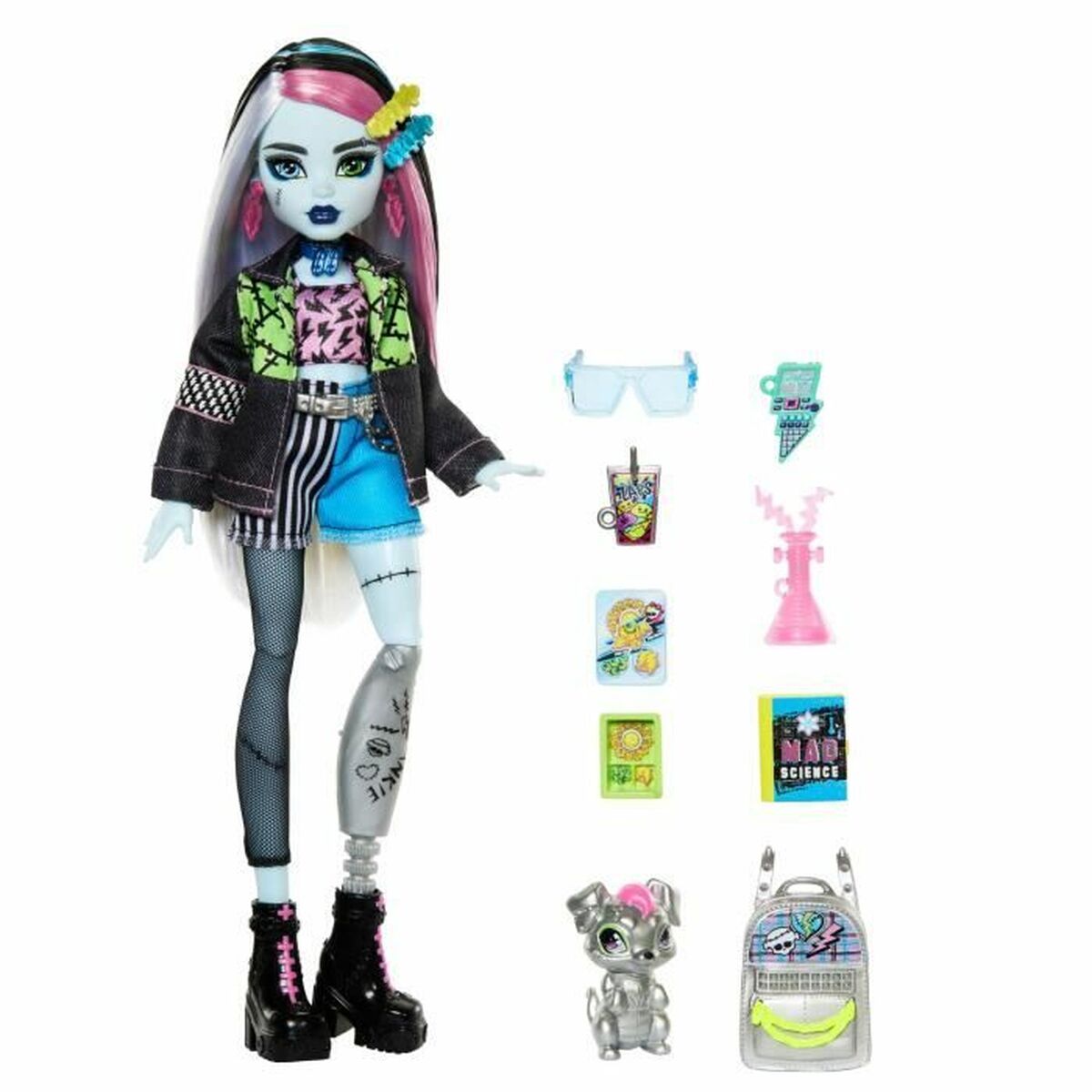 Păpușă bebeluș cu accesorii Monster High Frankie Stein - Jucarii si jocuri, Păpuși și accesorii