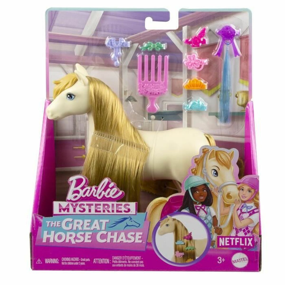 Păpușă bebeluș cu accesorii Barbie Barbie Mysteries: The Great Horse Chase - Jucarii si jocuri, Păpuși și accesorii
