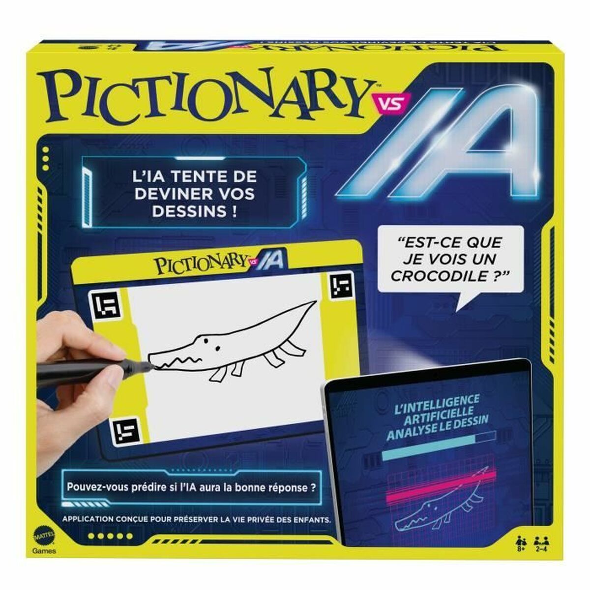 Joc de Masă Mattel PICTIONARY® VS IA Jeu familial Pictionary Vs Intelligence Artificielle (FR) - Jucarii si jocuri, Jocuri și accesorii
