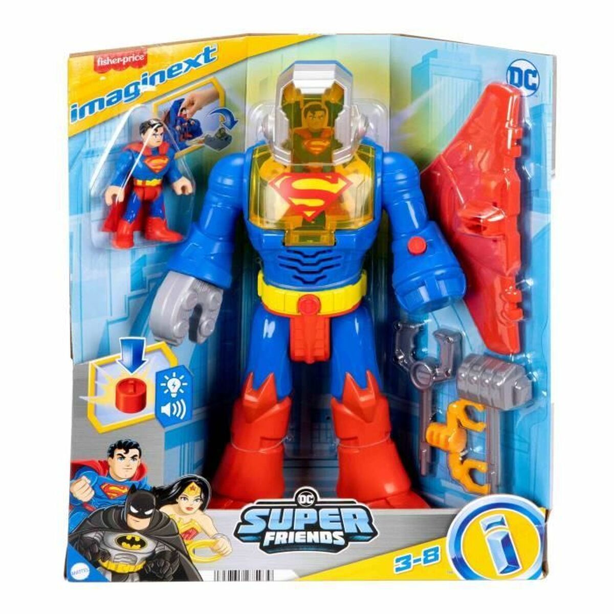 Figura îmbinată Imaginext Superman XL - Jucarii si jocuri, Păpuși și figurine