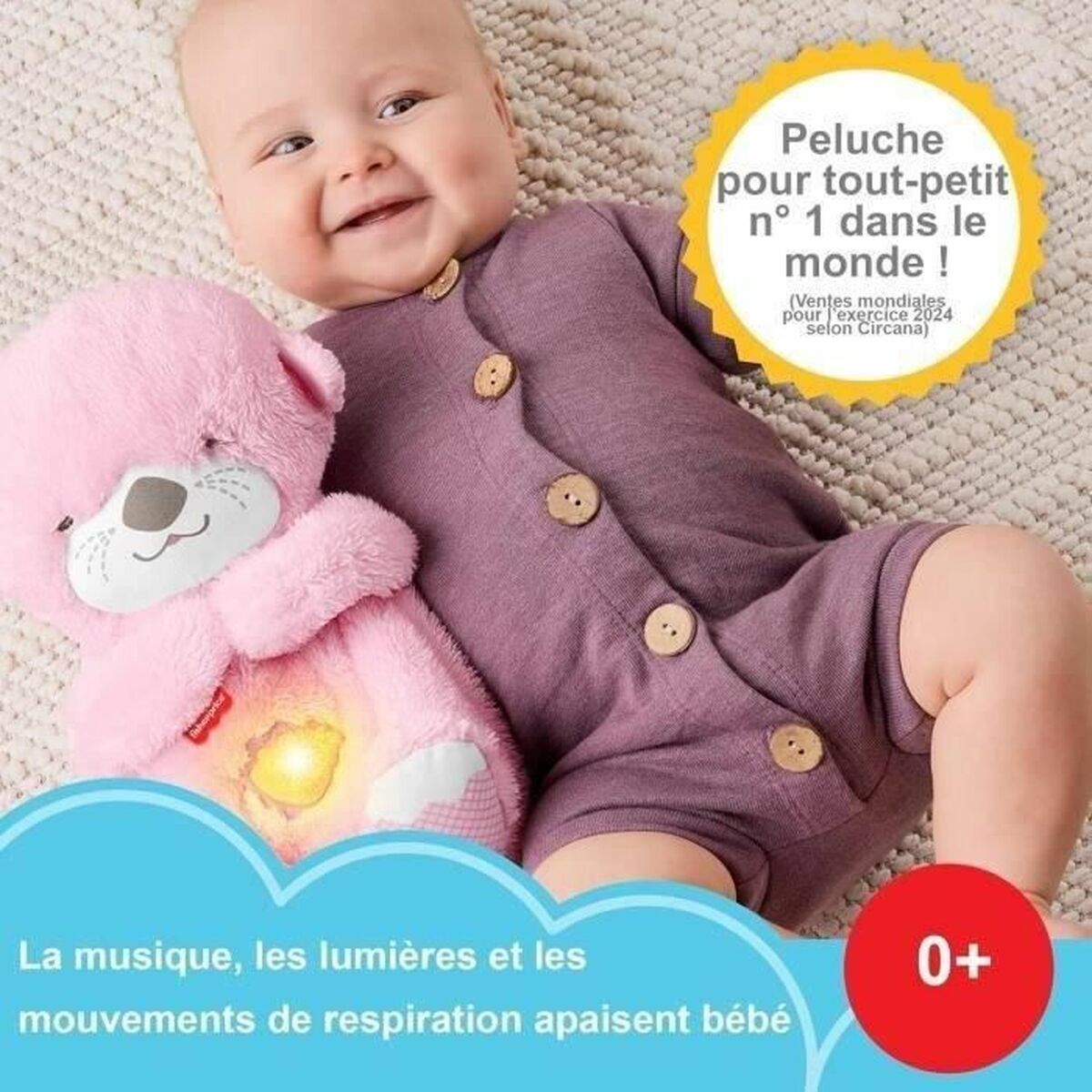 Jucărie de Pluș Fisher-Price Roz Plastic - Jucarii si jocuri, Jucării de pluș