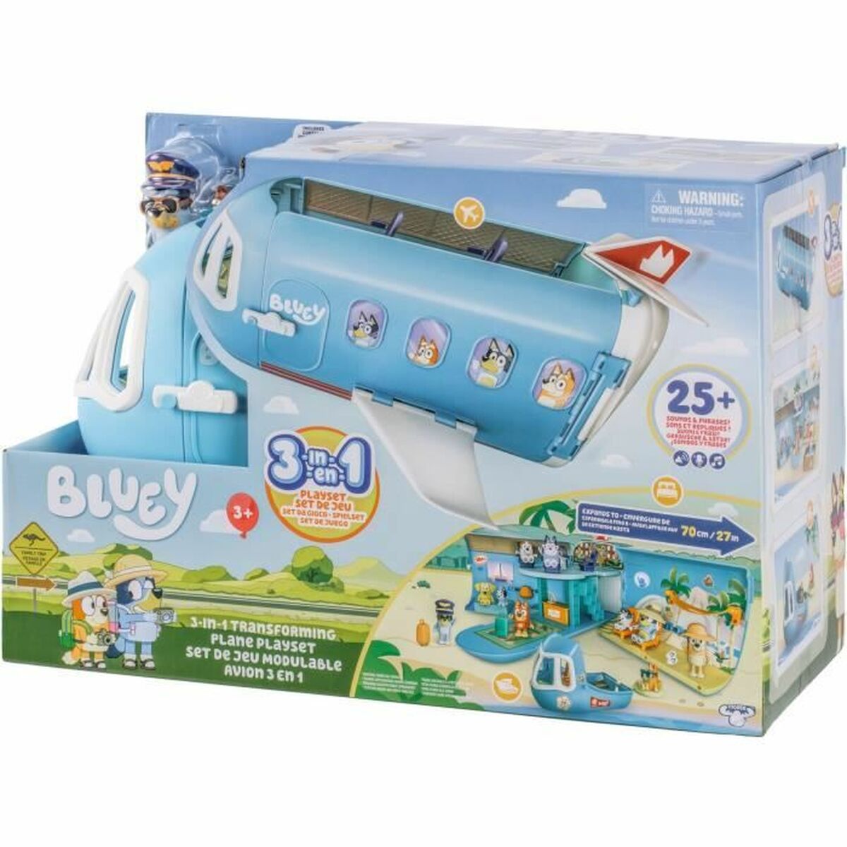 Playset Bluey Transforming Plane - Jucarii si jocuri, Păpuși și figurine