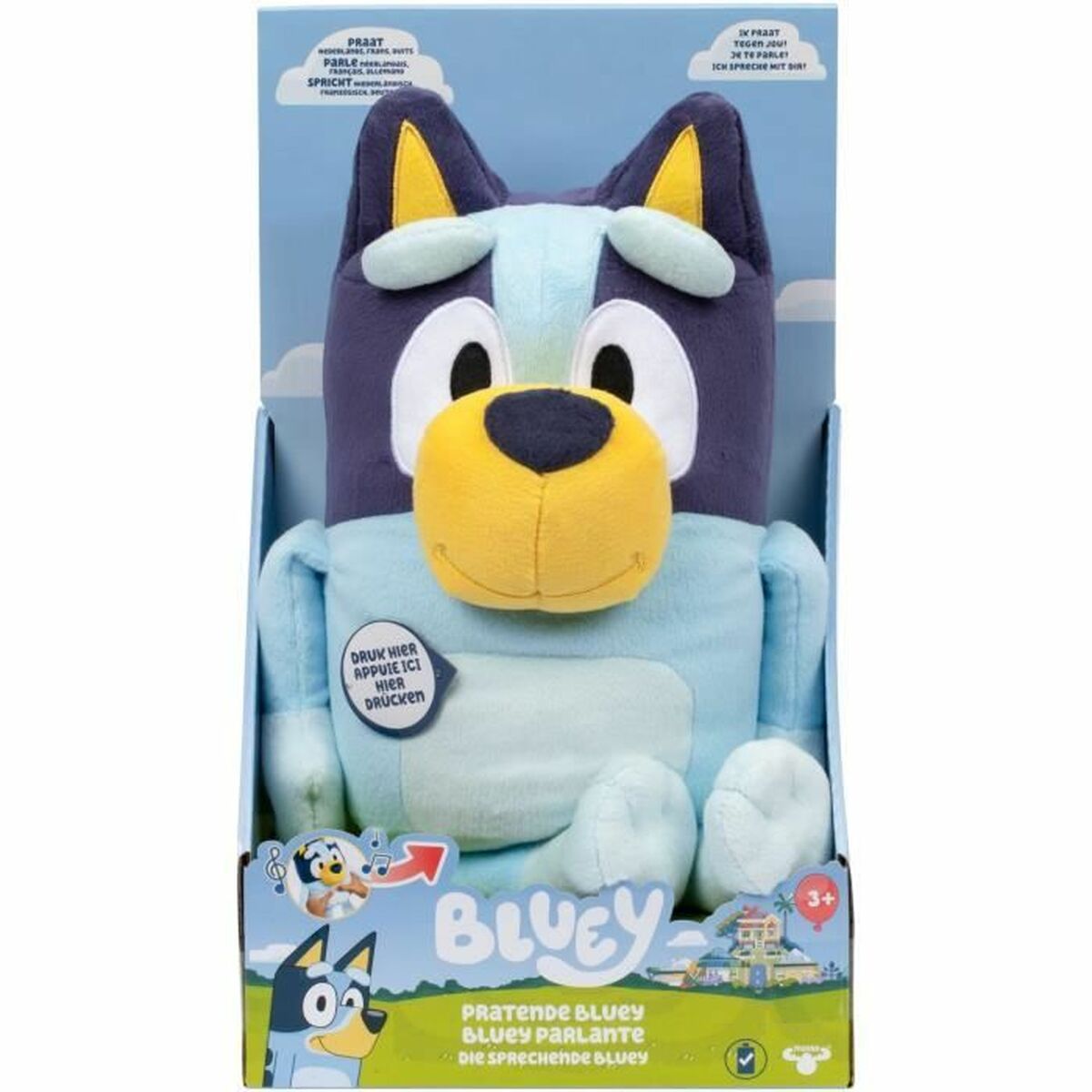 Jucărie de Pluș Bluey BLUEY Multicolor Flauș animale - Jucarii si jocuri, Jucării de pluș