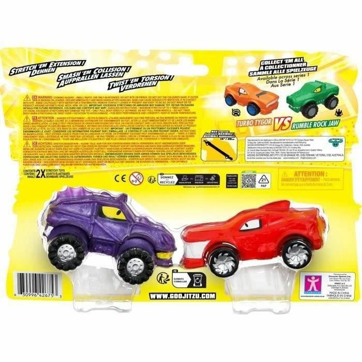 Figurină de Acțiune Moose Toys GOO MOBILES - BLAZAGON VS TREADS SHREDZ Roșu - Jucarii si jocuri, Vehicule