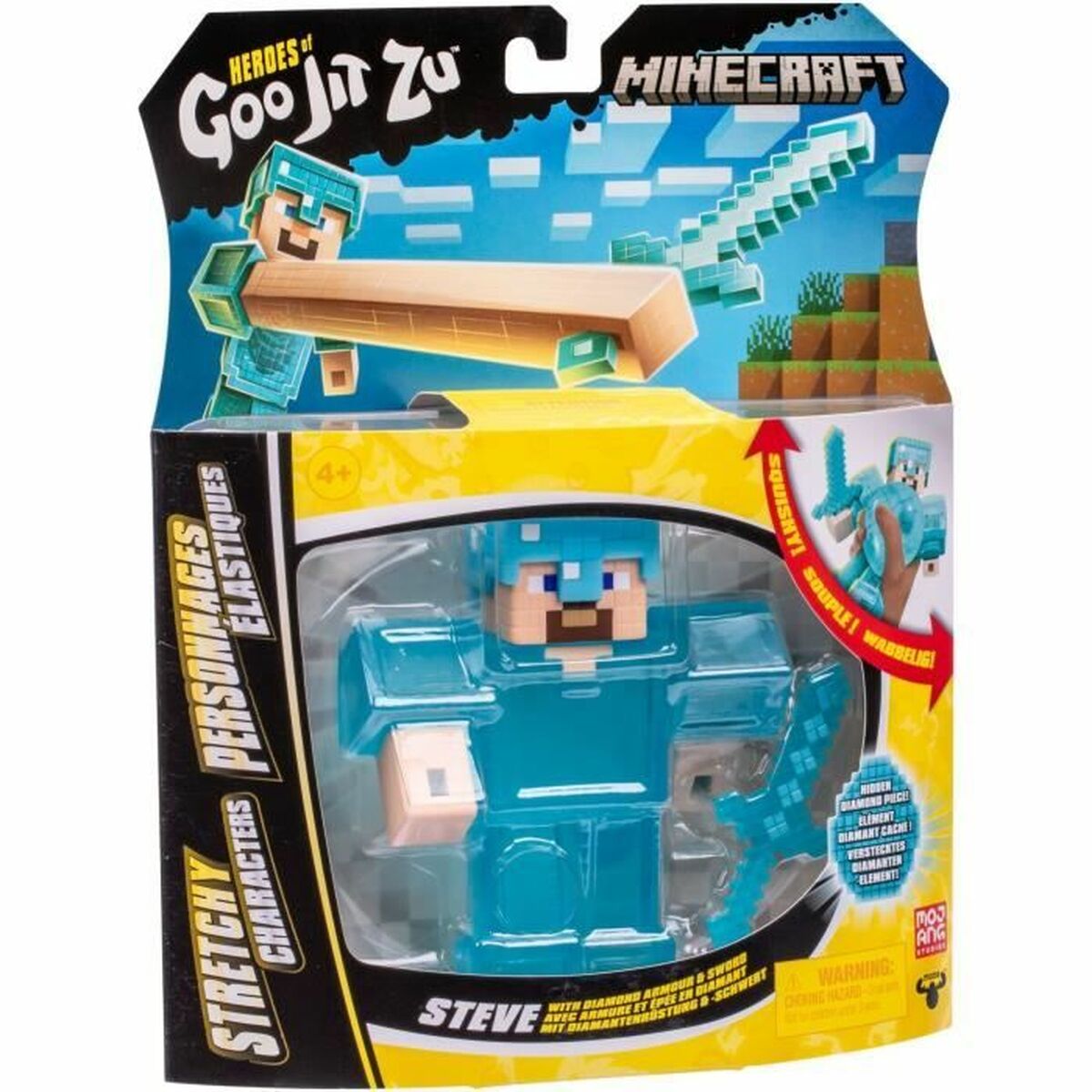 Figura îmbinată Goo Jit Zu Minecraft Steve - Jucarii si jocuri, Păpuși și figurine