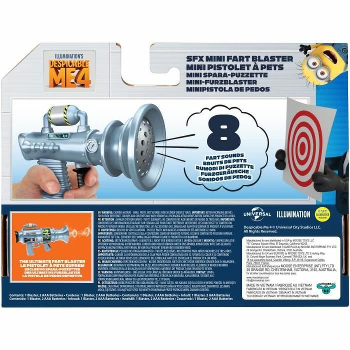 Accesorii pentru căsuțe de păpuși Moose Toys Mini Pistola a Prouts - Mi Villano Favorito 4 - Jucarii si jocuri, În aer liber și sport