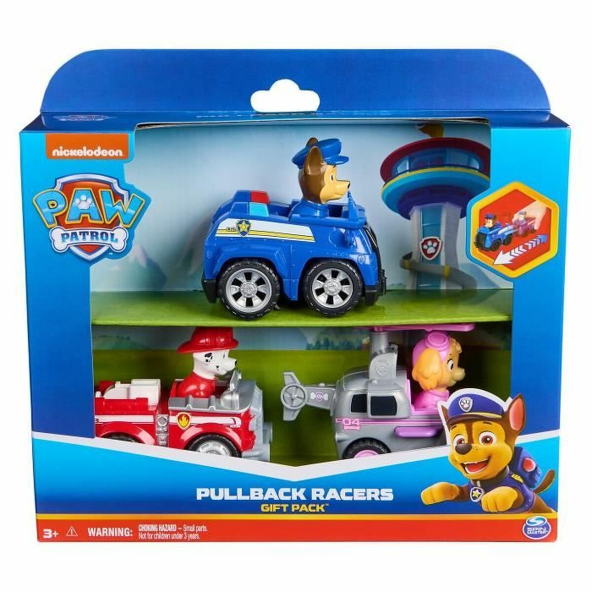 Accesorii pentru căsuțe de păpuși Spin Master PACK DE 3 VEHÍCULOS DE FRICCIÓN RETRO Paw Patrol Roșu - Jucarii si jocuri, Vehicule