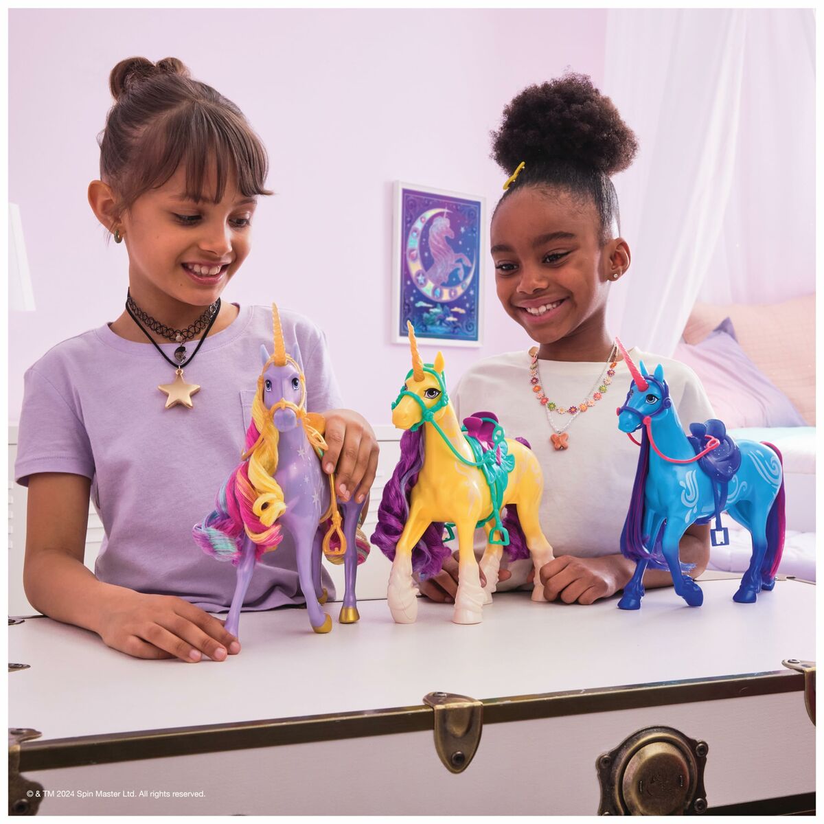 Figurine de Acțiune Spin Master Unicorn Academy Unicorn 3 Piese - Jucarii si jocuri, Păpuși și figurine