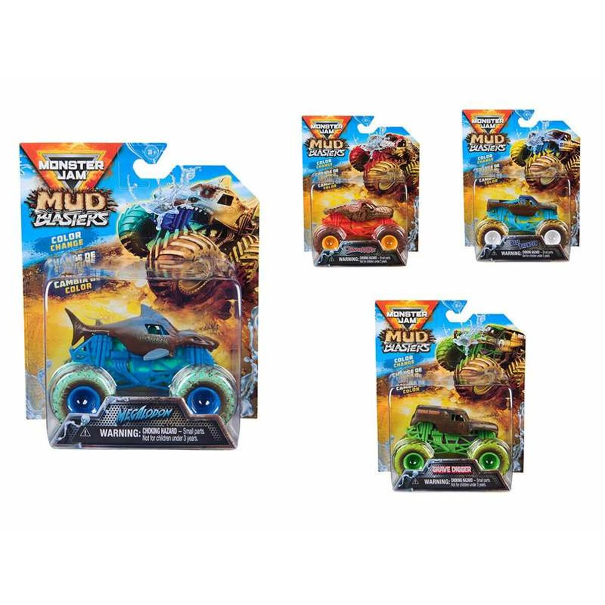 Monster Truck Monster Jam Mud Blasters 1:64 Albastru - Jucarii si jocuri, Vehicule