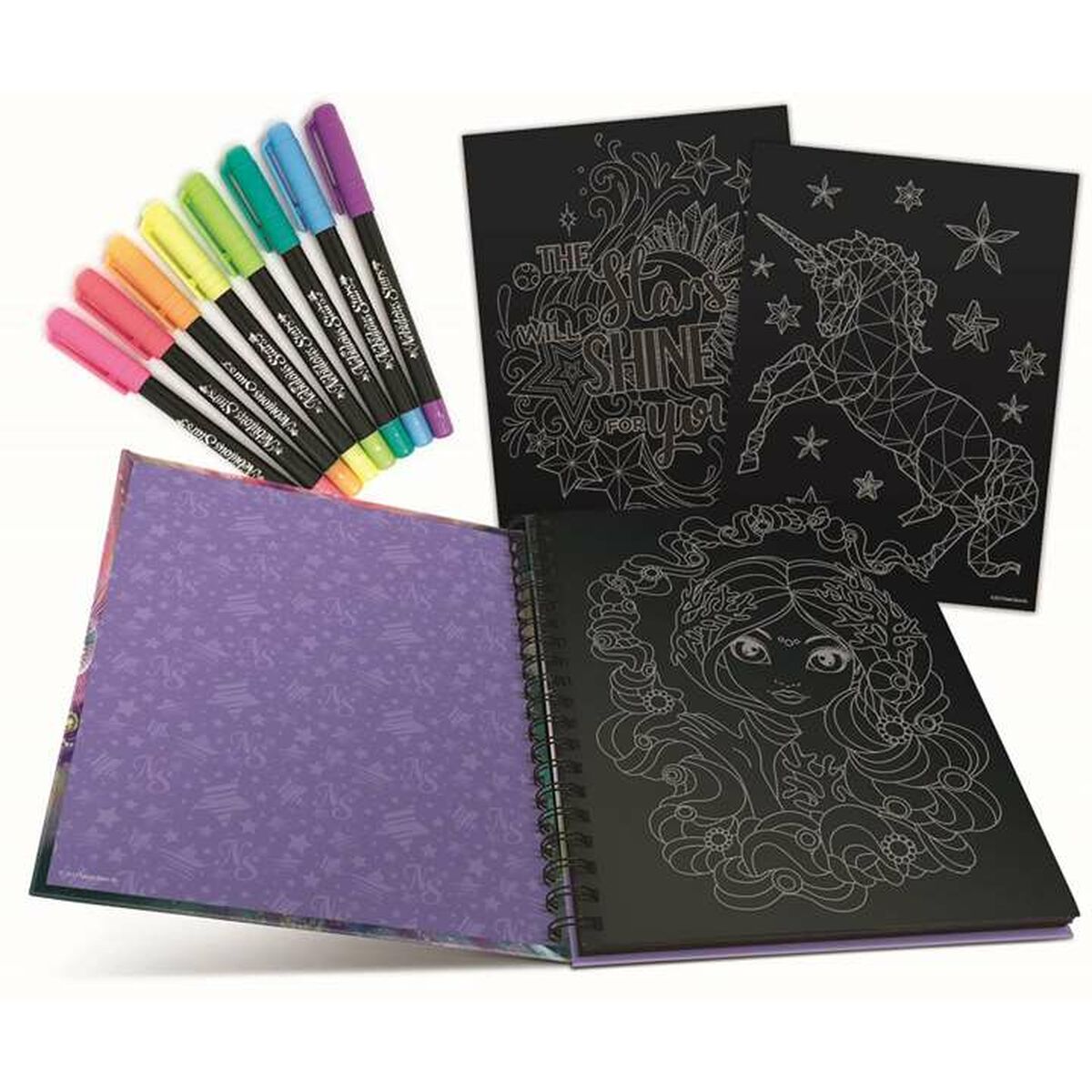 Bloc cu Desene pentru Colorat Hape - Jucarii si jocuri, Activități creative