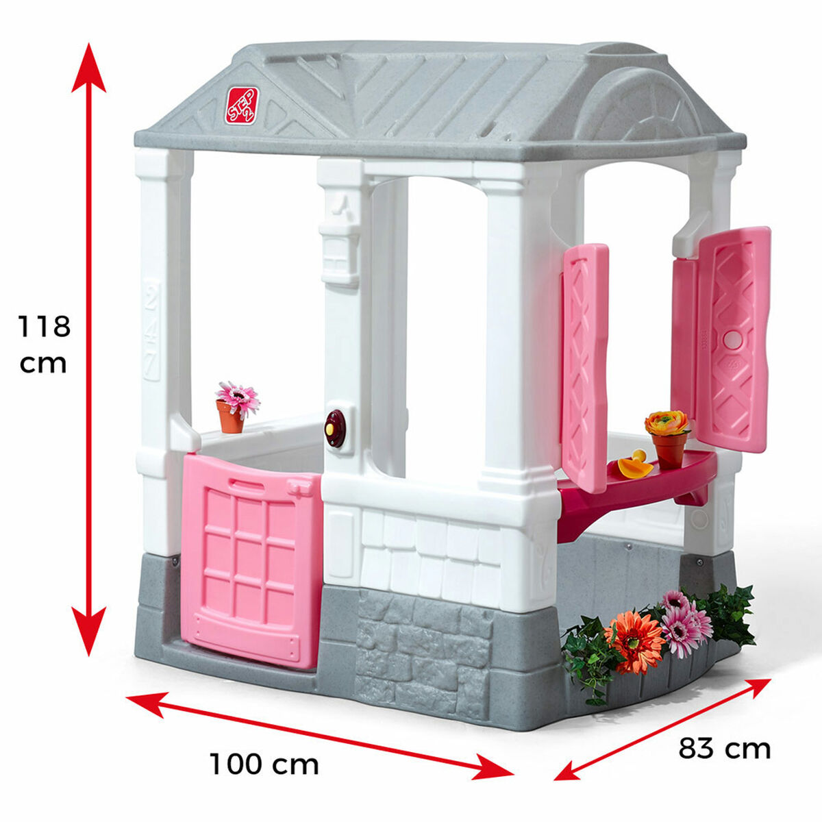 Casă pentru Copii de Joacă Step 2 Courtyard Cottage 118 x 100 x 83 cm - Jucarii si jocuri, În aer liber și sport