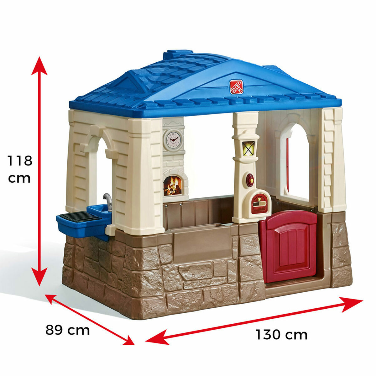 Casă pentru Copii de Joacă Step 2 Neat & Tidy Cottage 118 x 130 x 89 cm - Jucarii si jocuri, În aer liber și sport