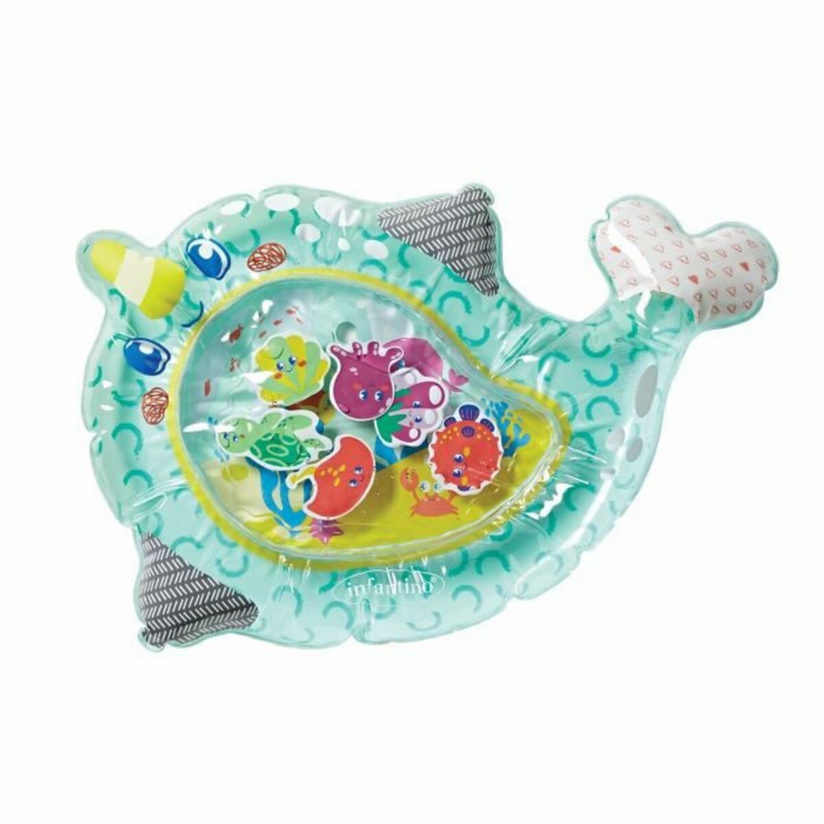 Covoraș pentru jocuri gonflabil cu apă pentru bebeluși Infantino Sea Unicorn 71 x 48 cm - Bebelus, Activitate și divertisment