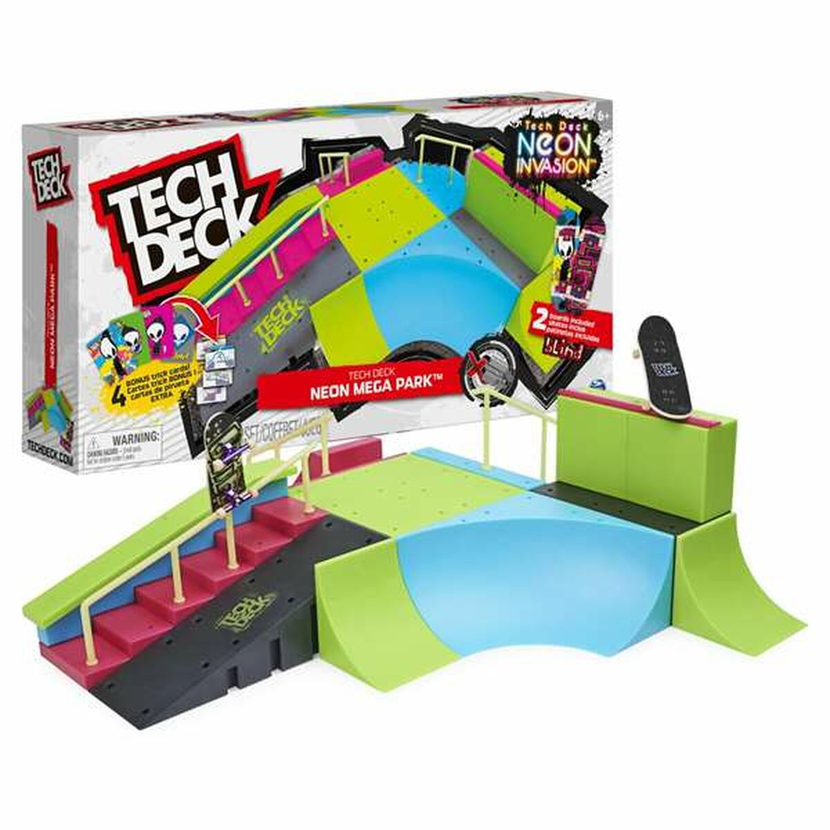 Skatepark Tech Deck Neon Mega Park - Jucarii si jocuri, Vehicule