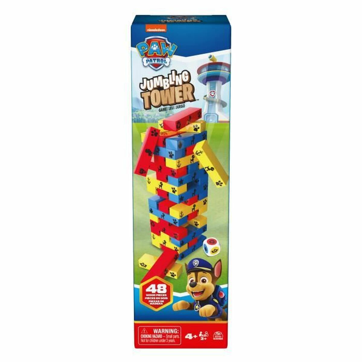 Joc de Masă The Paw Patrol JUMBLING TOWER (48 Piese) (1 Unități) - Jucarii si jocuri, Jocuri și accesorii