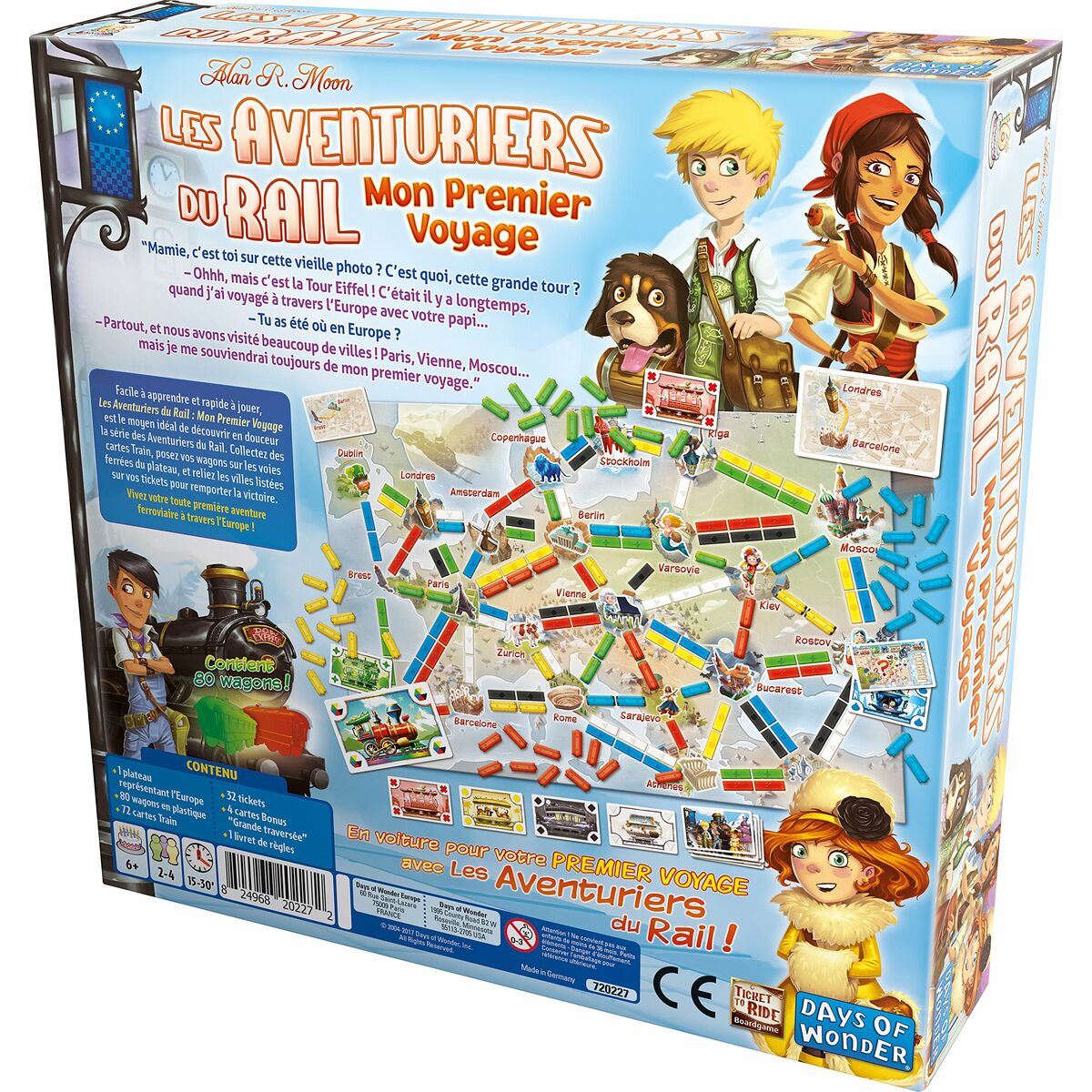 Joc de Masă Asmodee Rail Adventurers : My First Voyage (FR) Negru Albastru Alb Verde - Jucarii si jocuri, Jocuri și accesorii