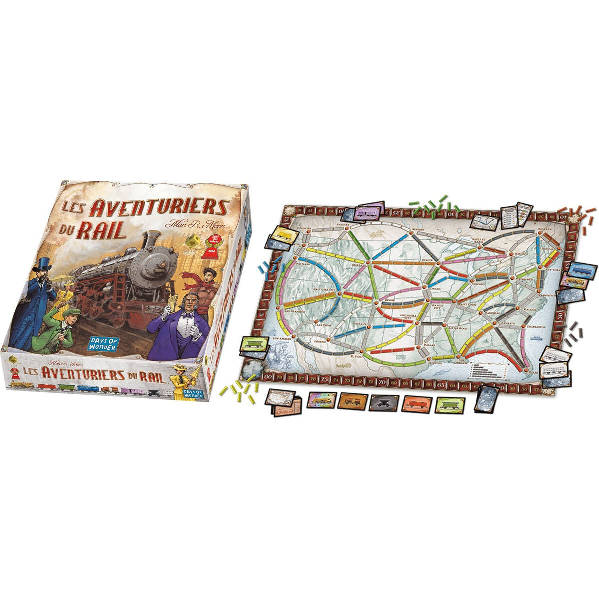 Joc de Masă Asmodee The Adventurers of Rail USA (FR) - Jucarii si jocuri, Jocuri și accesorii