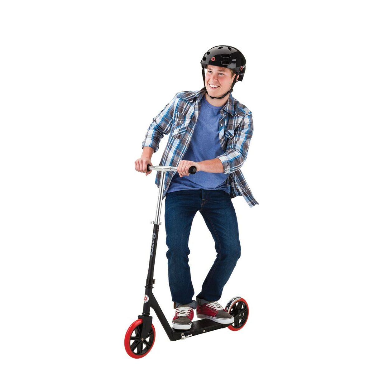 Trotinetă Scuter Carbon Lux Razor 13073003 Negru Argintiu - Sport și în aer liber, Mobilitate urbană