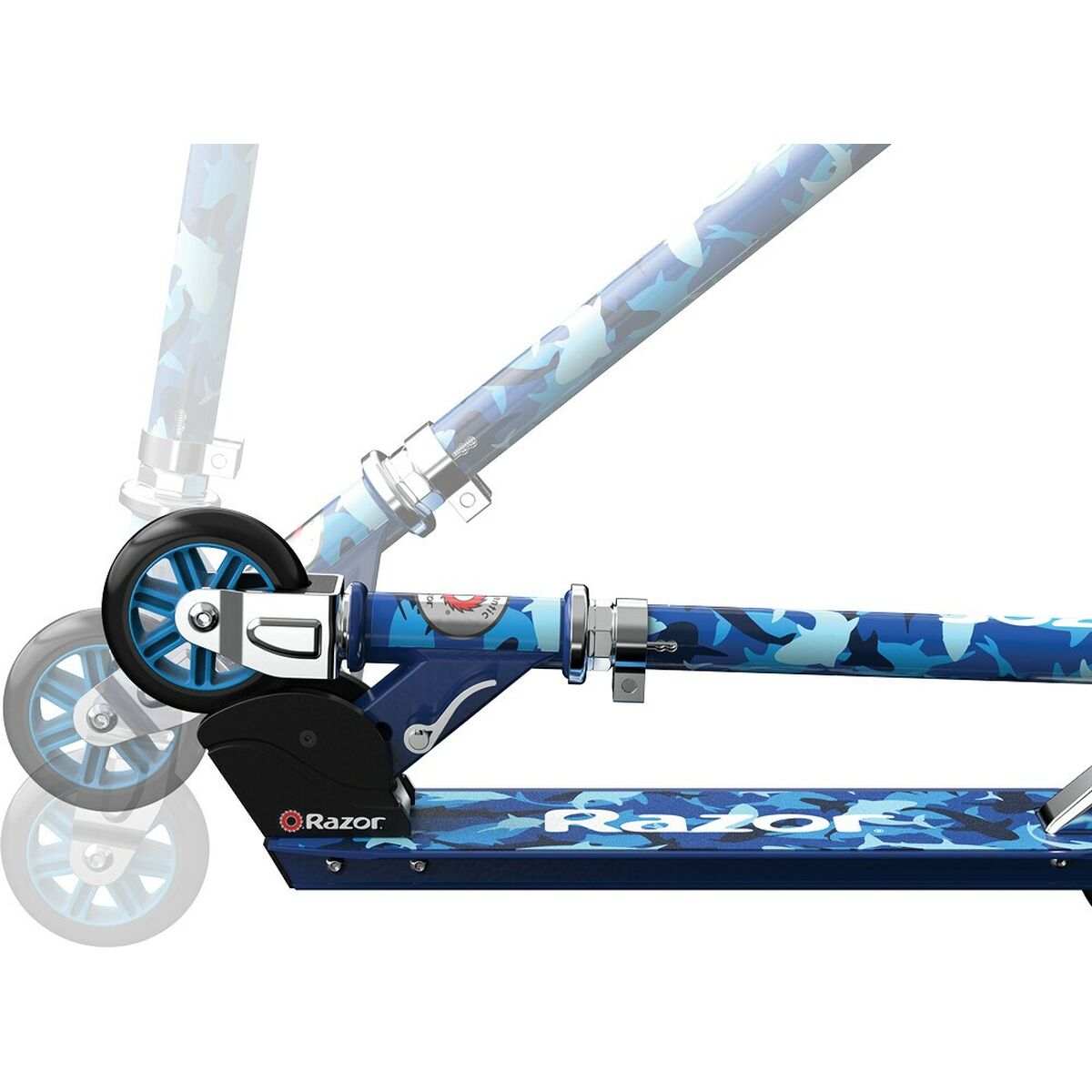 Trotinetă A Shark Camo Razor 13010345 Albastru - Sport și în aer liber, Mobilitate urbană