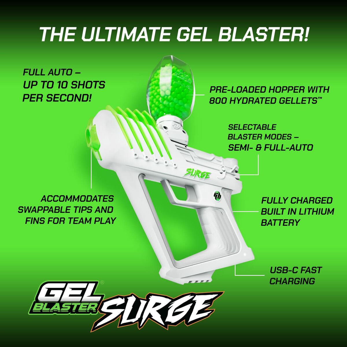 Pistol aruncător de bile Gel Blaster GBSG1809-5L - Jucarii si jocuri, În aer liber și sport